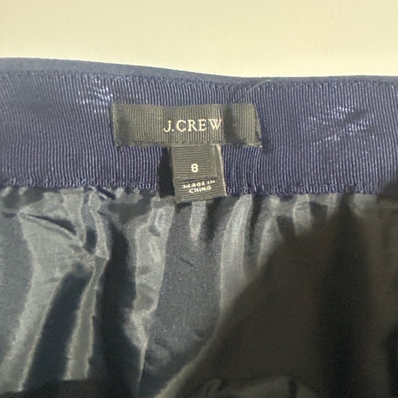 JCrew Navy Blue Pointe A-Line Mini Skirt Size 8 - Picture 8 of 8
